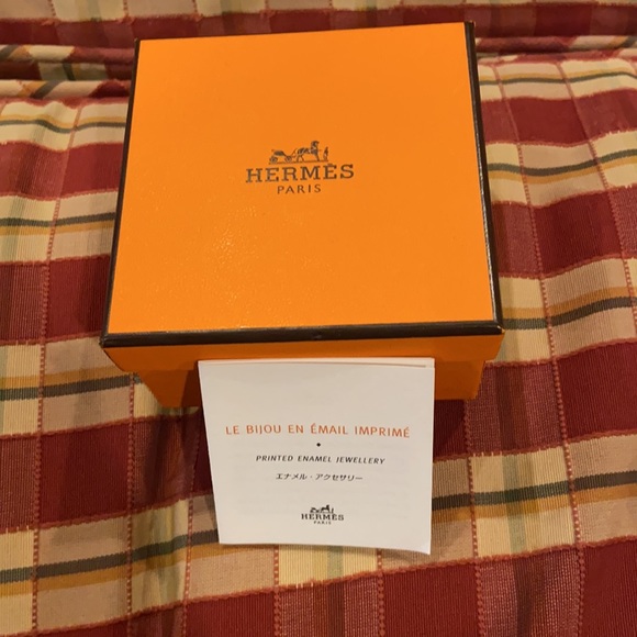 Authentic Hermès wide enamel bracelet - Picture 9 of 10